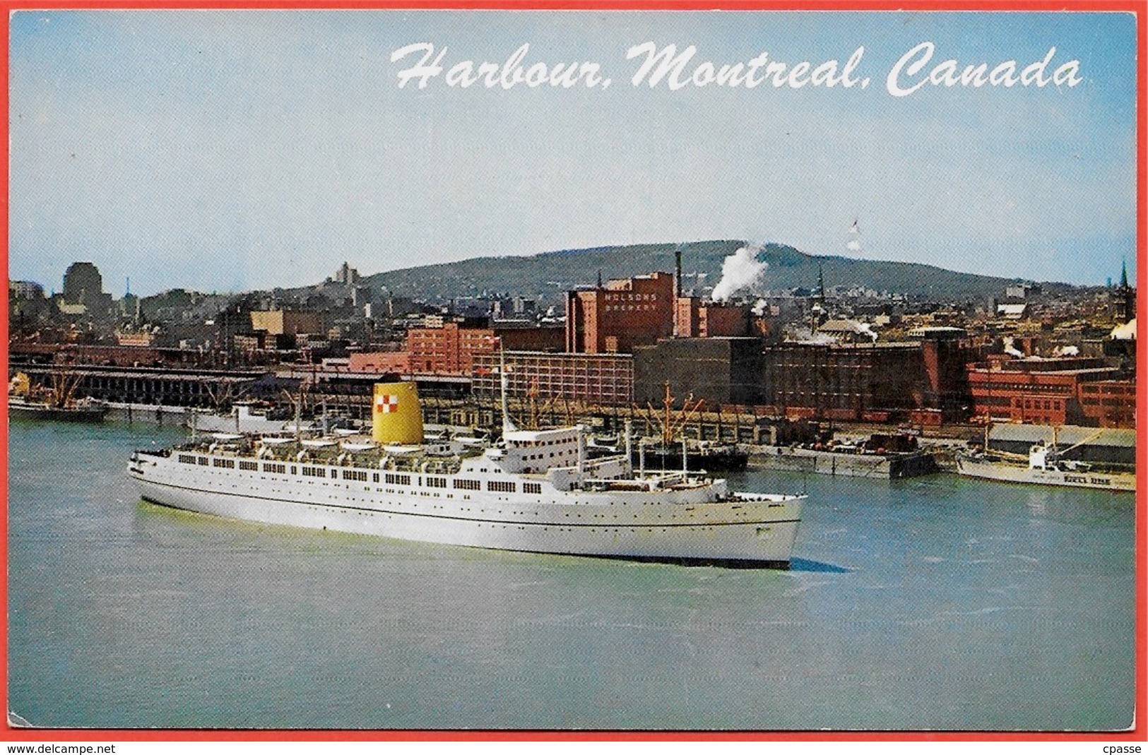 CPM Post Card CANADA - MONTREAL HARBOUR And EMPRESS OF BRITAIN * Bateau Paquebot Ship - Montreal