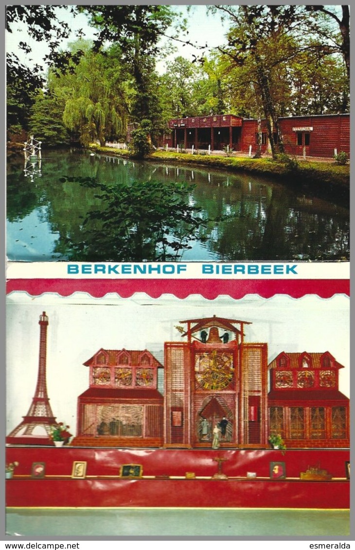 Berkenhof Bierbeek, Carnet 8 Mini Cartes , Réalisations En Allumettes Par J.Pardon - Bierbeek