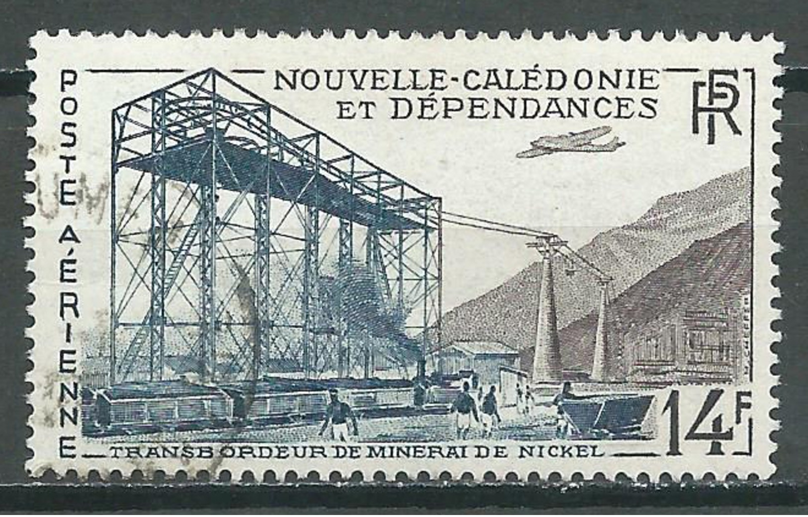 Nouvelle Calédonie Poste Aérienne YT N°66 Transbordeur De Minerai De Nickel Oblitéré ° - Used Stamps