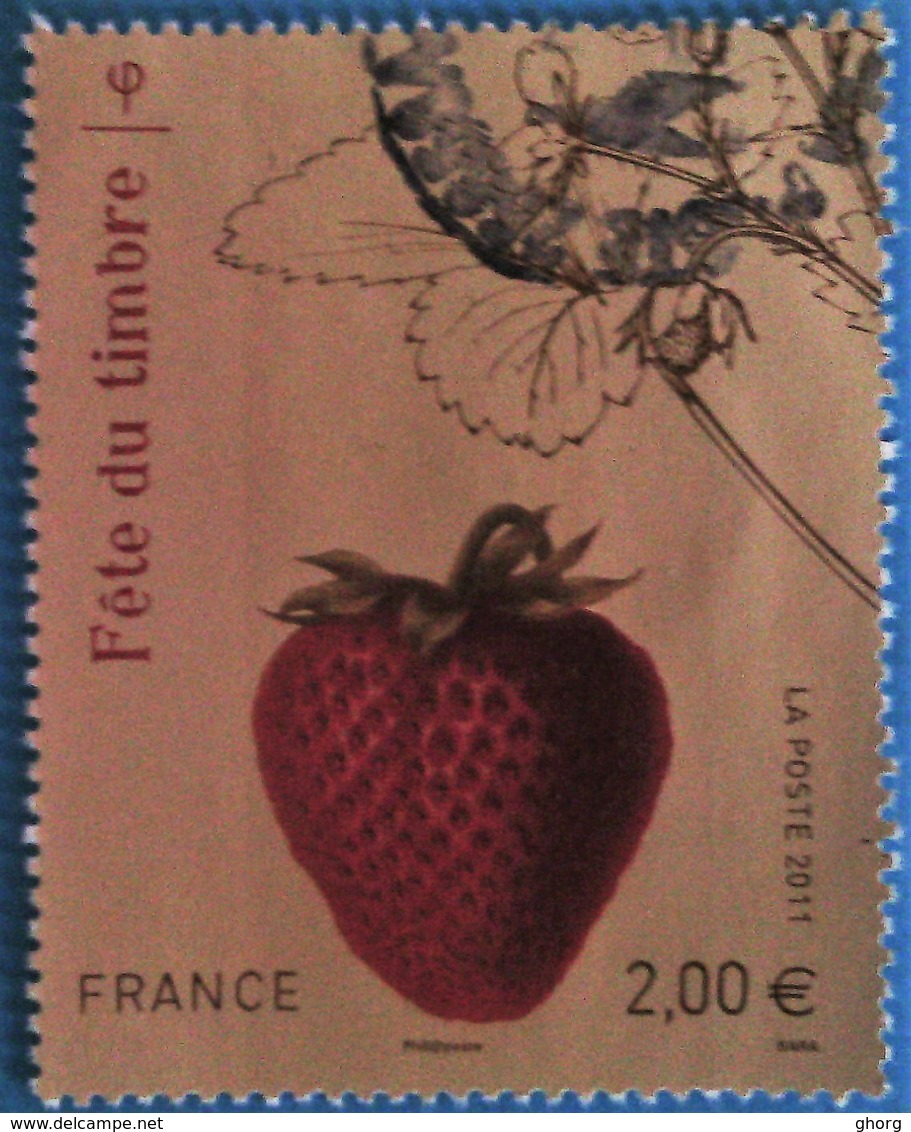 France 2011 : Fête Du Timbre, Fraisier Rubis N° 4535 Oblitéré - Oblitérés