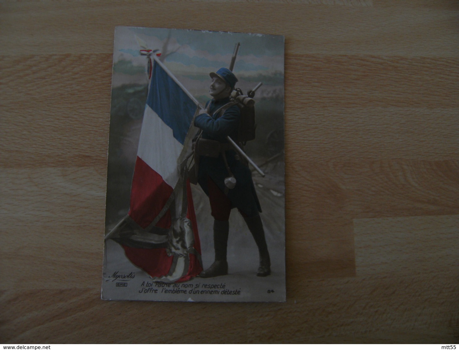 lot 7 cartes patriotique guerre 14.18 poilu soldat