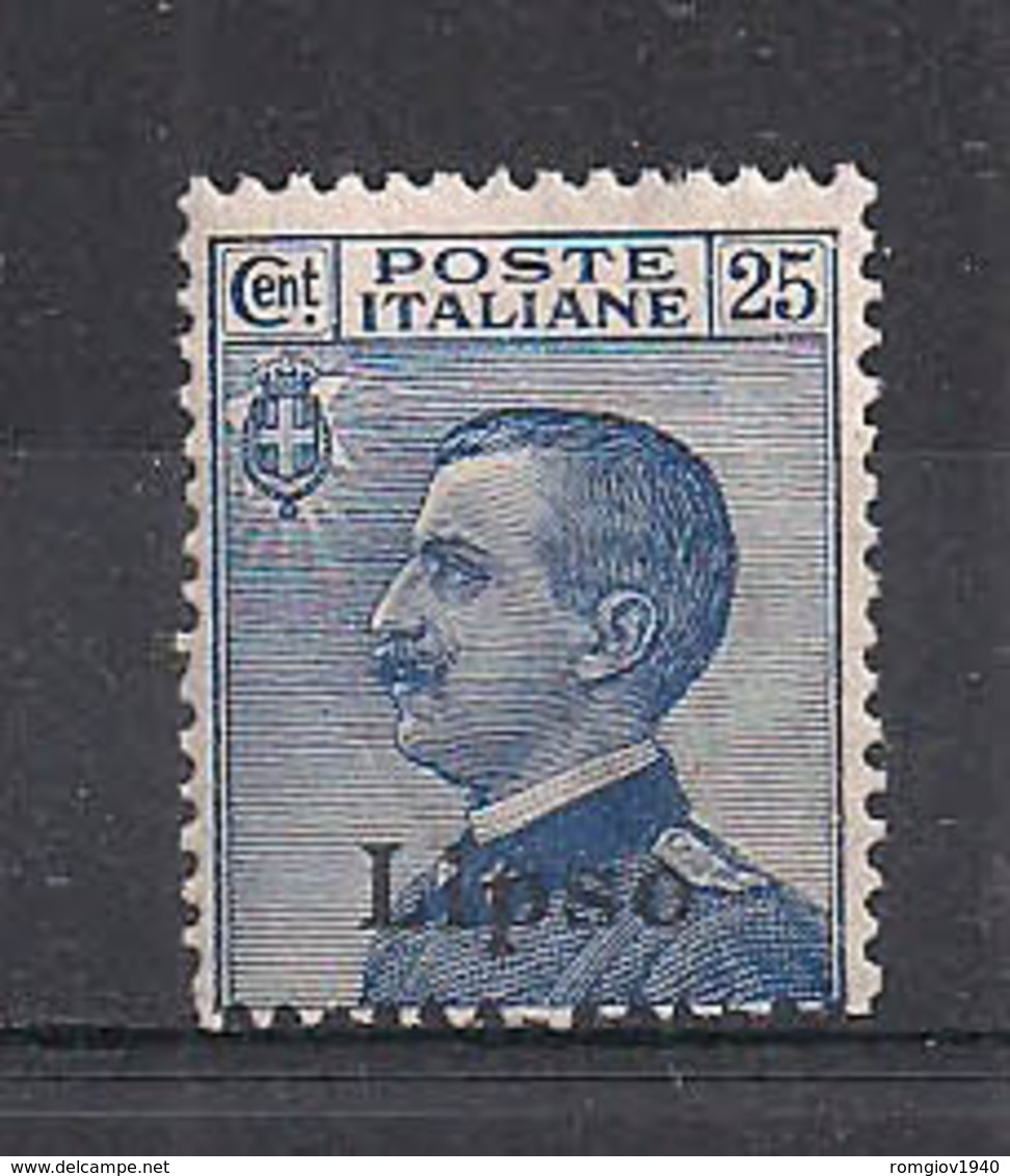 COLONIE ITALIANE     LIPSO     1912     SOPRASTAMPATI    SASS.  5  MLH   VF - Egée (Lipso)