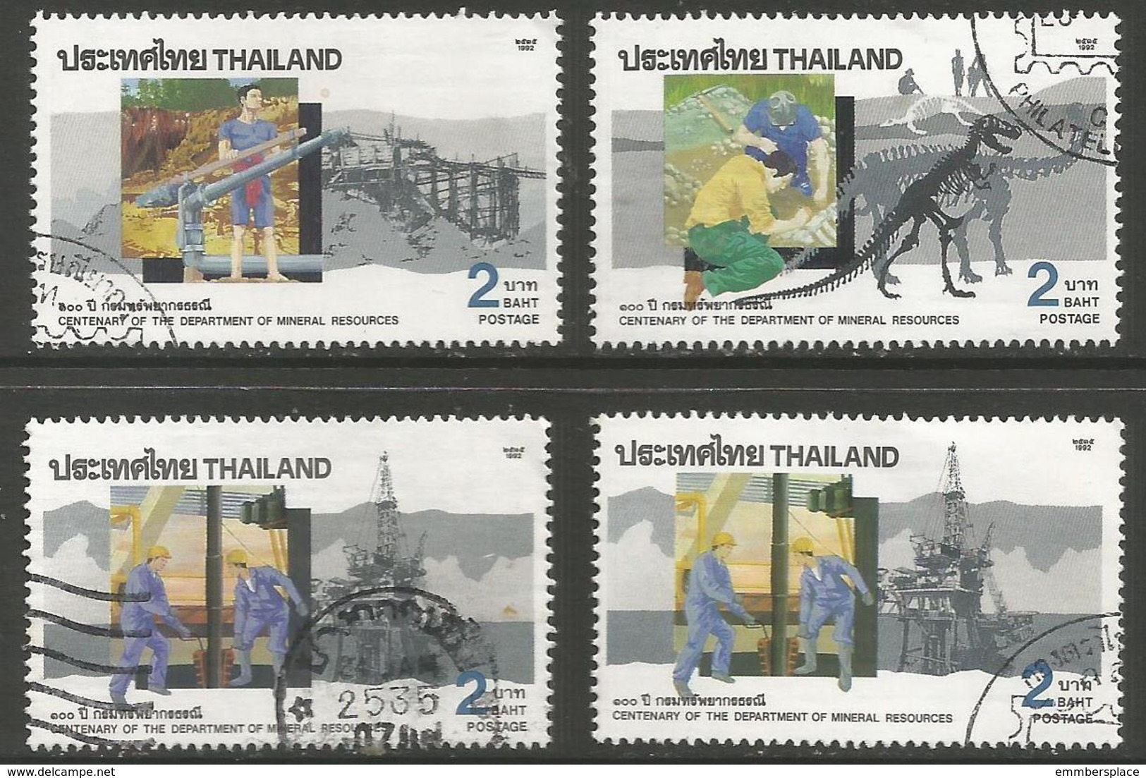 Thailand - 1992 Mineral Resources Used   Sc 1430-3 - Thaïlande