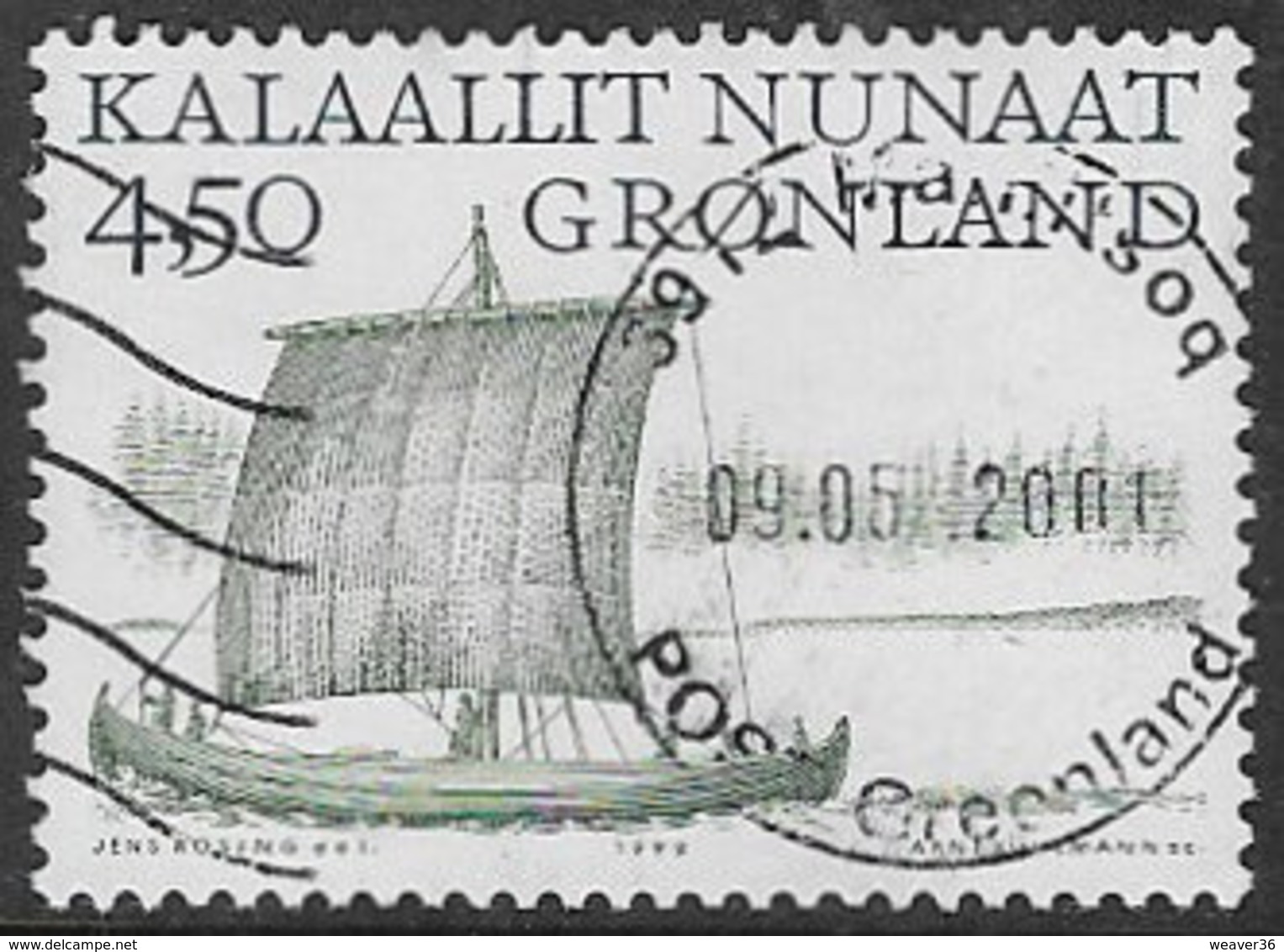 Greenland SG355 1999 Greenland Vikings (1st Issue) 4k.50 Good/fine Used [39/31718/6D] - Used Stamps