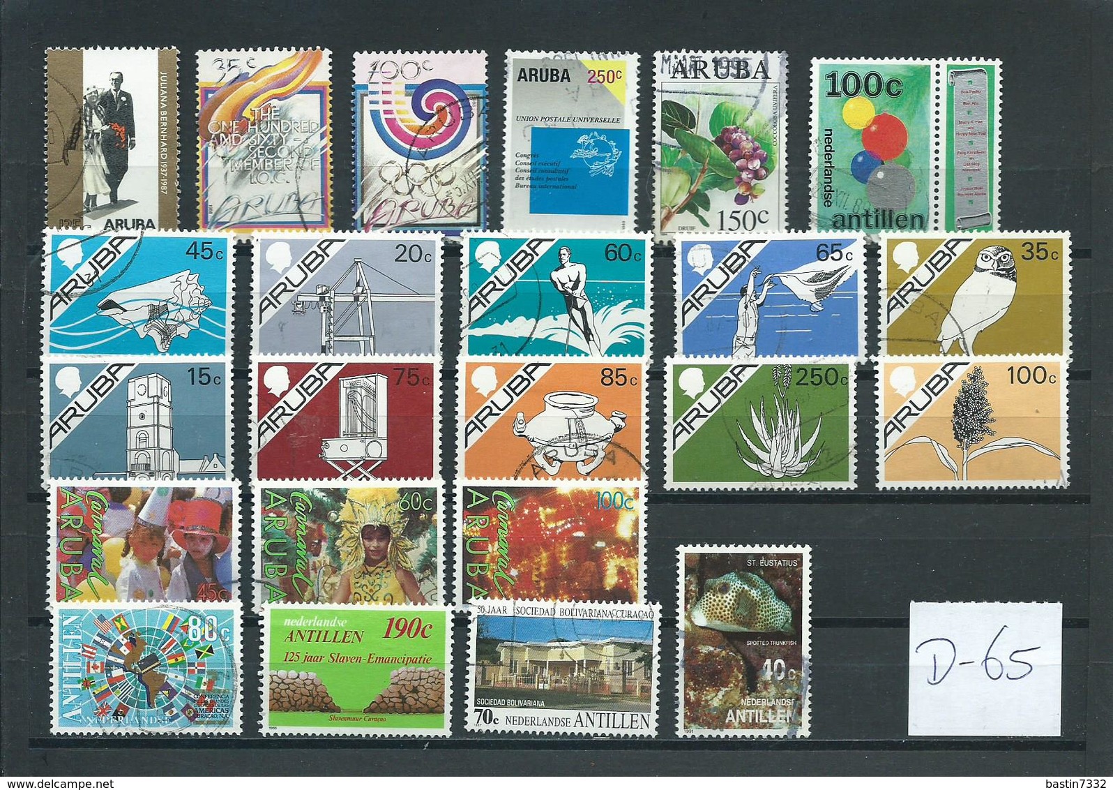 Aruba/Netherlands Antilles Used/gebruikt/oblitere(D-65) - Verzamelingen (zonder Album)