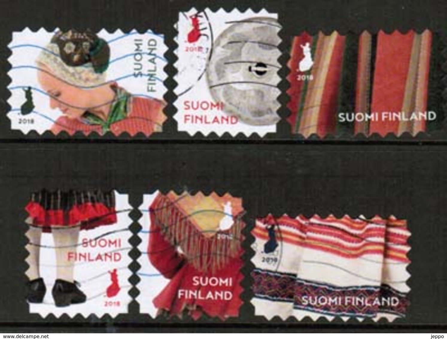 2018 Finland, National Cosumes, Complete Used Set. - Oblitérés