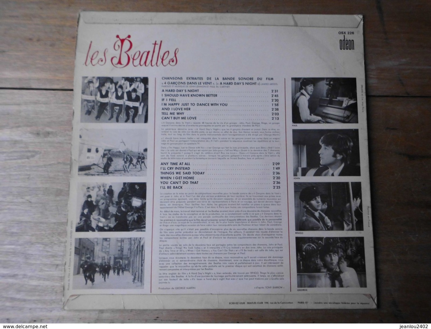 Vinyle "Beatles" "4 Garçons Dans Le Vent" - Verzameluitgaven