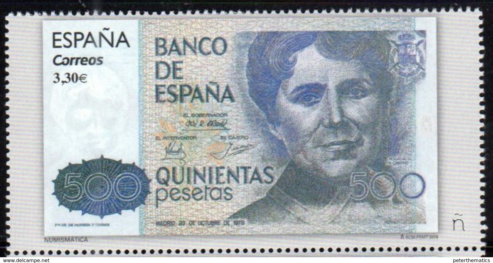 SPAIN, 2018, MNH,BANKNOTES, PESETAS,1v - Other & Unclassified