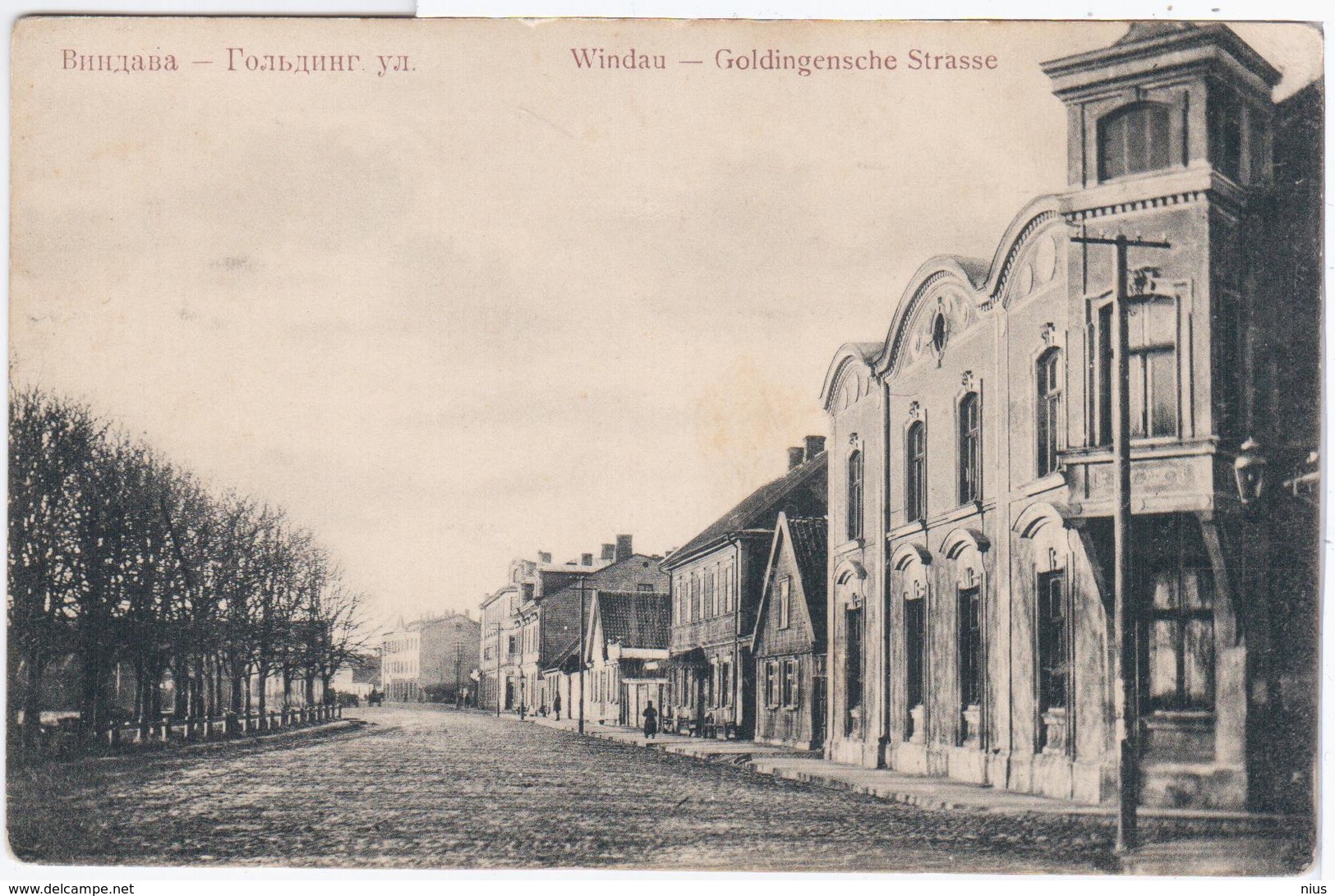 Latvia Germany, Windau Ventspils, Goldingensche Strasse - Lettonie