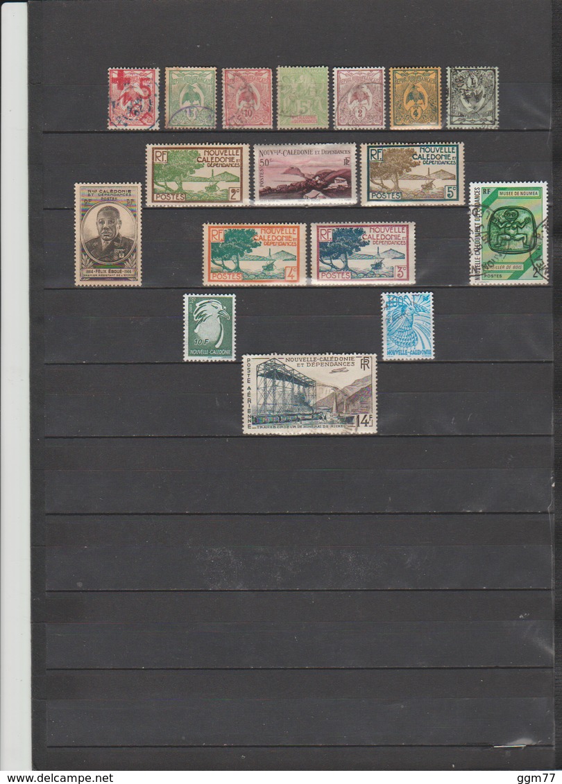 17 TIMBRES NOUVELLE CALEDONIE OBLITERES & NEUFS** & * + SG - Usati