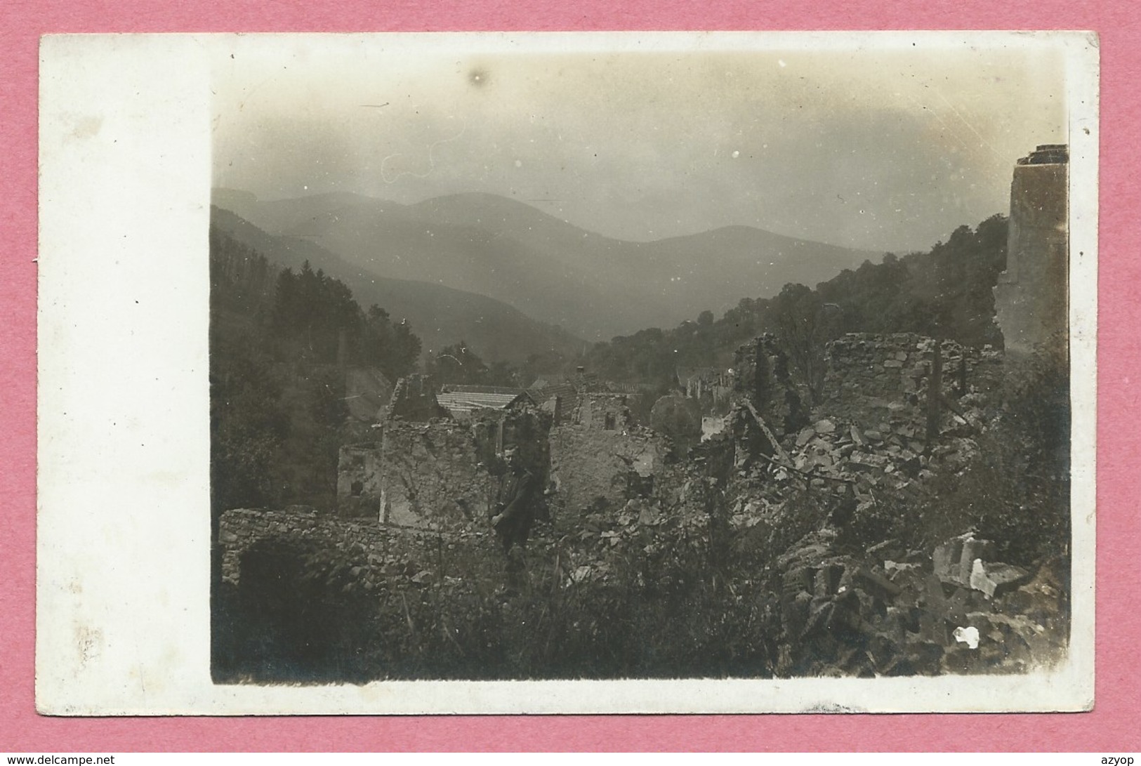 68 - Vogesen - LANDERSBACH SONDERNACH - Carte Photo - Ruines - Guerre 14/18 - Andere & Zonder Classificatie