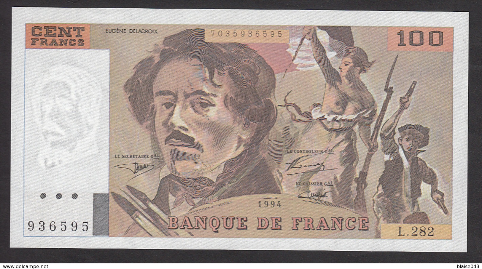 100 Francs Delacroix De 1994 - Fay 69ter-1c En Neuf - 100 F 1978-1995 ''Delacroix''