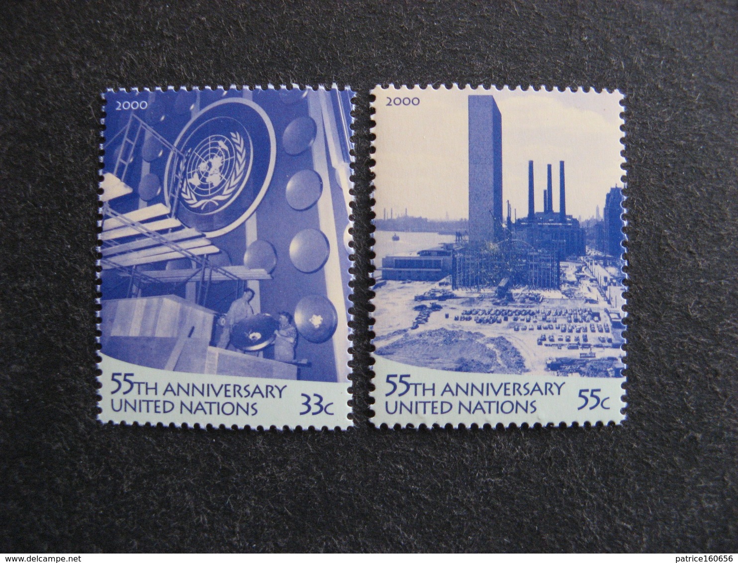 O.N.U. Siège De New-York: TB Paire N° 821 Et N° 822, Neufs XX. - Neufs