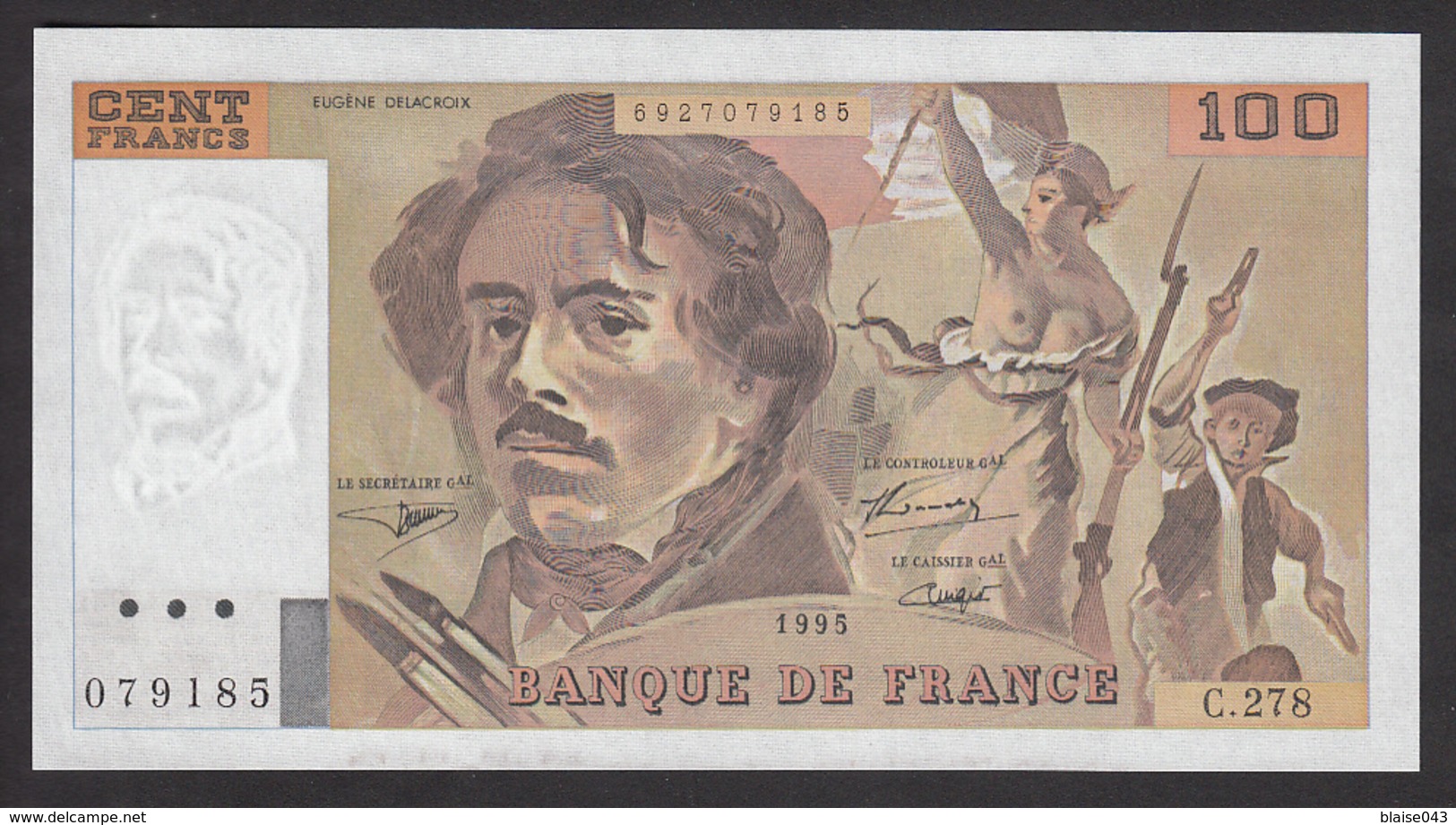 100 Francs Delacroix De 1995 - Fay 69ter/2b En Neuf - 100 F 1978-1995 ''Delacroix''