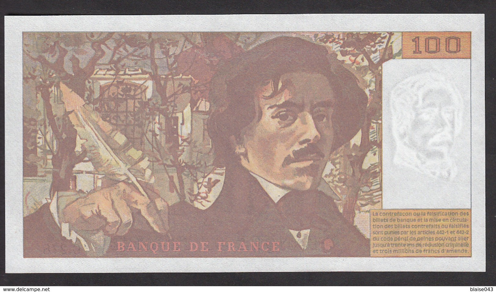 100 Francs Delacroix De 1995 - Fay 69ter/2b En Neuf - 100 F 1978-1995 ''Delacroix''