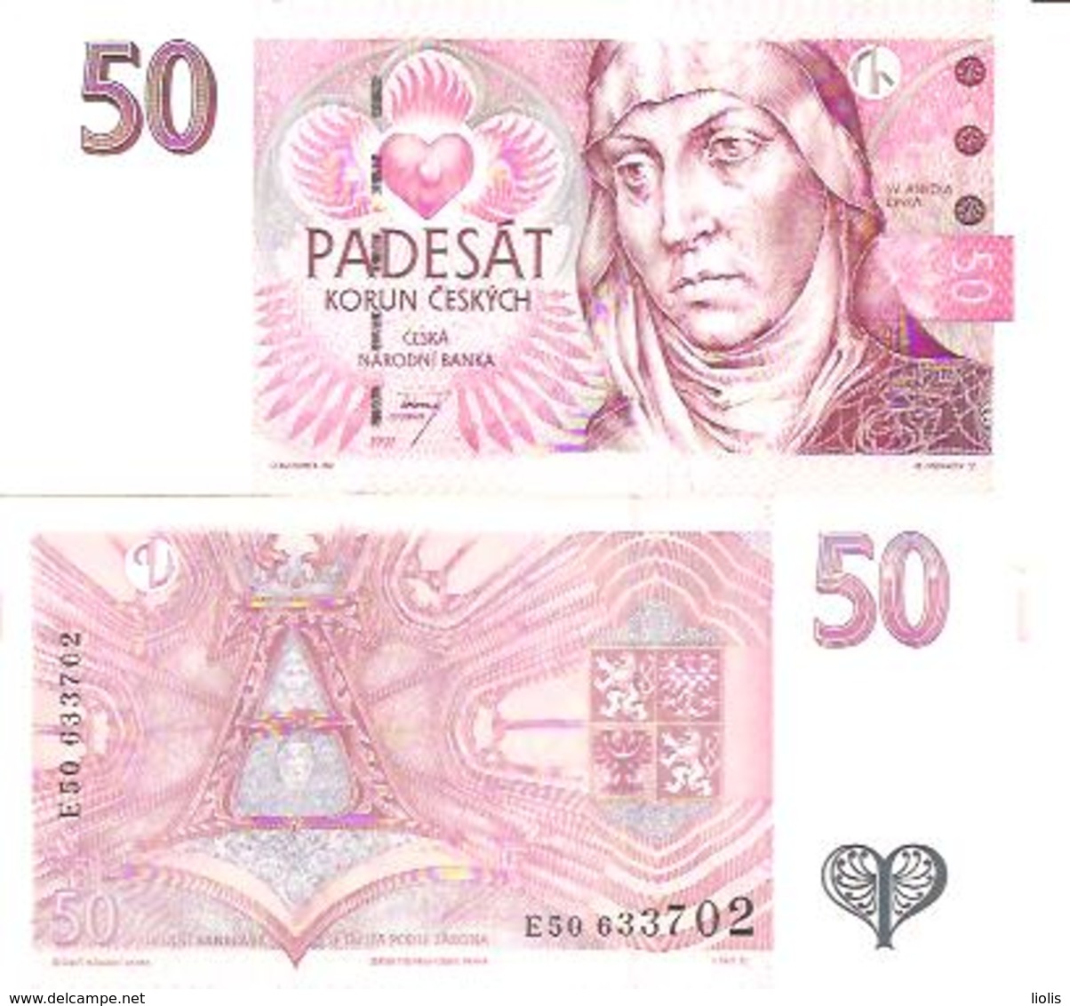 Czech Respublik  P-17  50 Korun  1997  UNC - República Checa