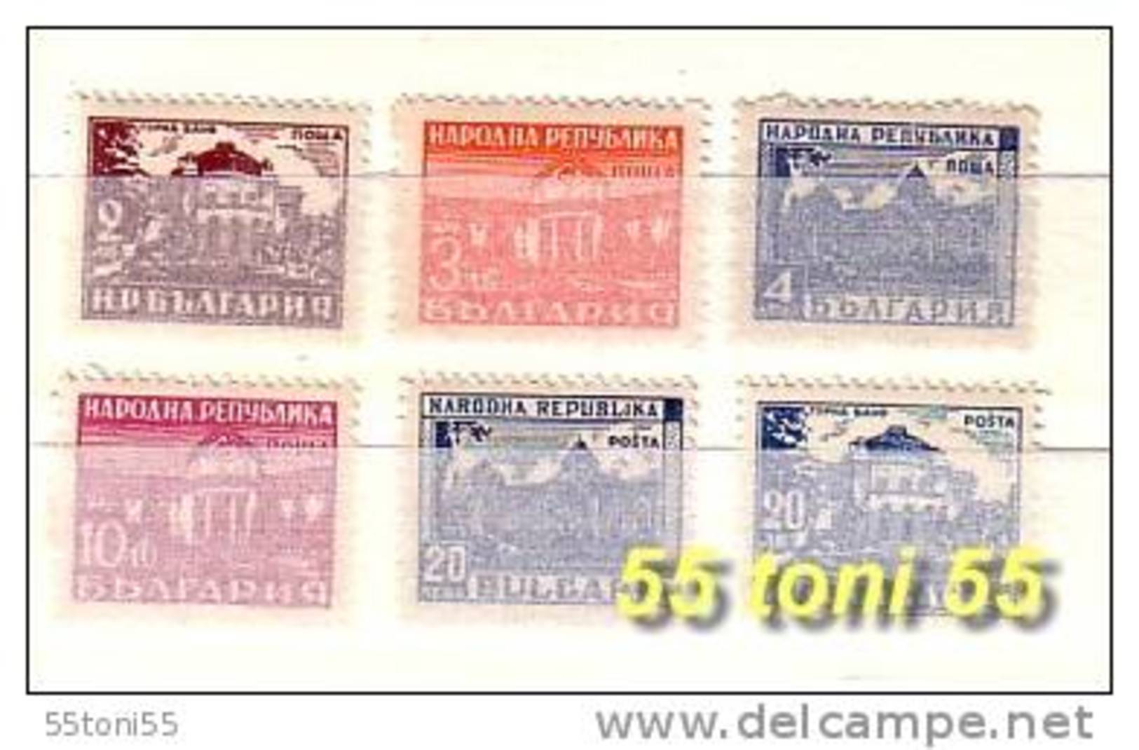 1948 Mineral Bath (des Etablissements Thermaux) Yv-590/93A 6v.-MNH Bulgaria / Bulgarie - Ongebruikt