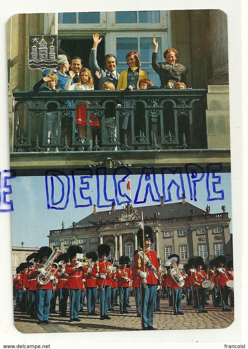 Famille Royale Danoise. Amalienborg. The Royal Family, Amalienborg Palace. TOP CARD. Gronlund Publishers - Familles Royales