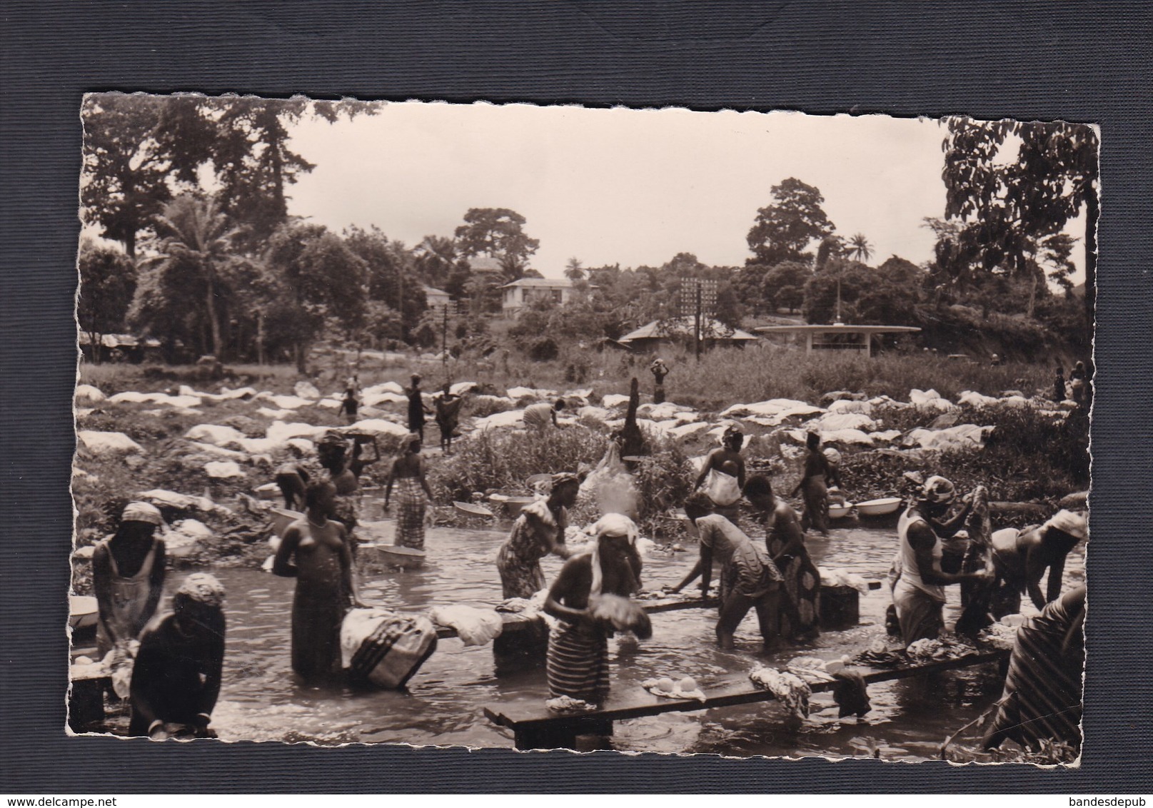 Vente Immediate A.O.F. Senegal Lessive Au Marigot ( Ethnologie Ed. Carnaud Dakar ) - Sénégal