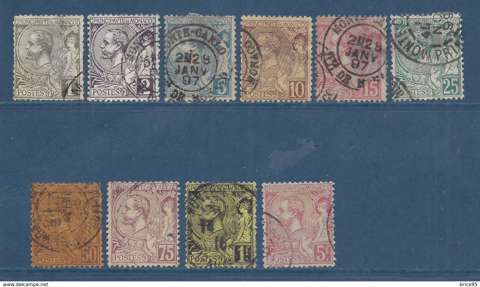 Monaco - YT N° 11 à 21 Manque N° 17 - Oblitéré - 1891 à 1894 - Used Stamps