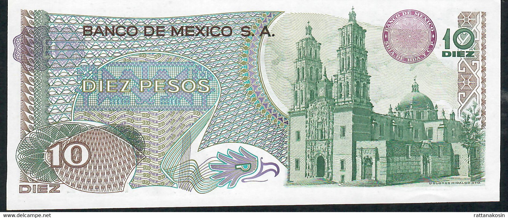 MEXICO P63h 10 PESOS 1975.   UNC. - Mexique
