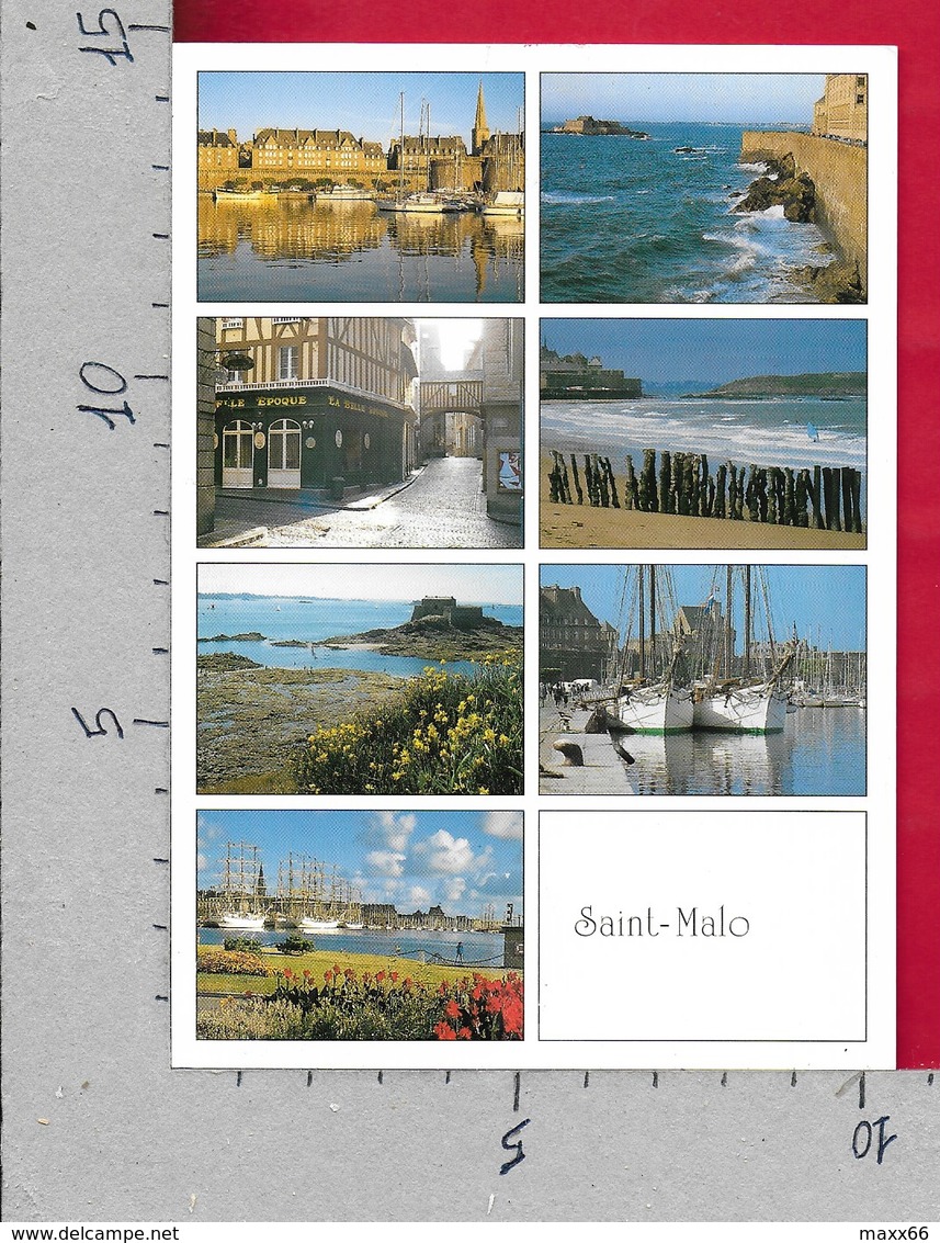 CARTOLINA VG FRANCIA - SAINT MALO - La Cote D'emeraude - Vedutine Multivue - 10 X 15 - ANN. 2000 - Saint Malo