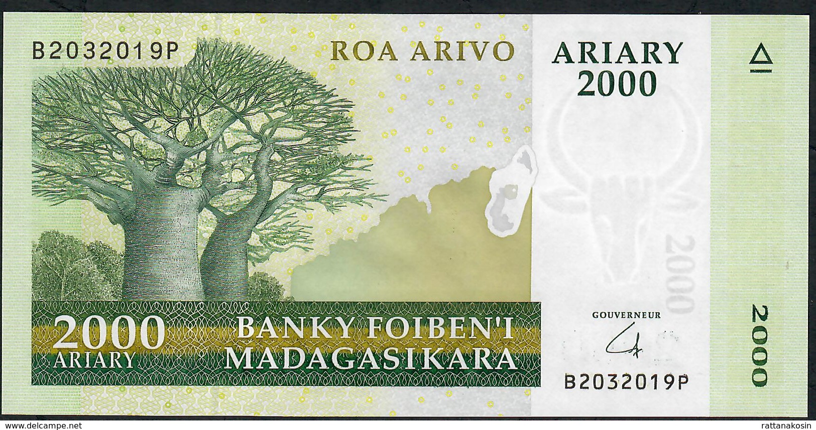 MADAGASCAR P90b 2000 ARIARY 2014     # B/P   UNC. - Madagascar