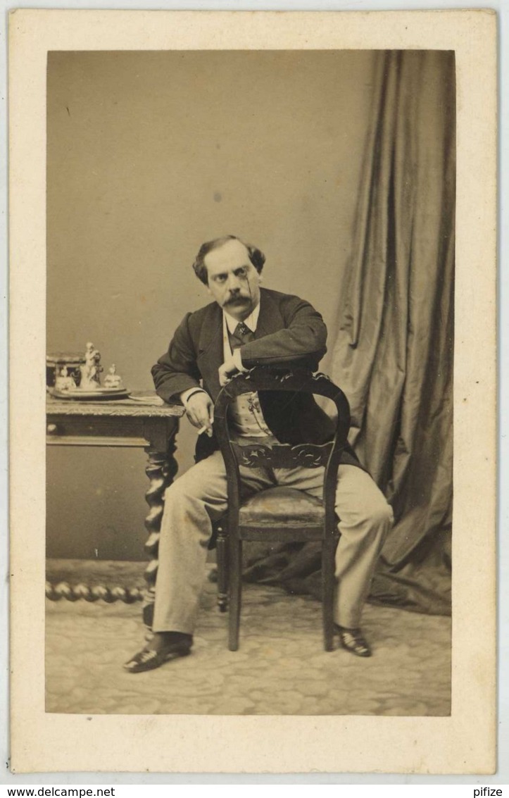 CDV 1860-70 Charles Hideux à Compiègne . Louis-Thomas Mariani , Homme Politique Et Militaire Corse ? Tahiti . - Anciennes (Av. 1900)