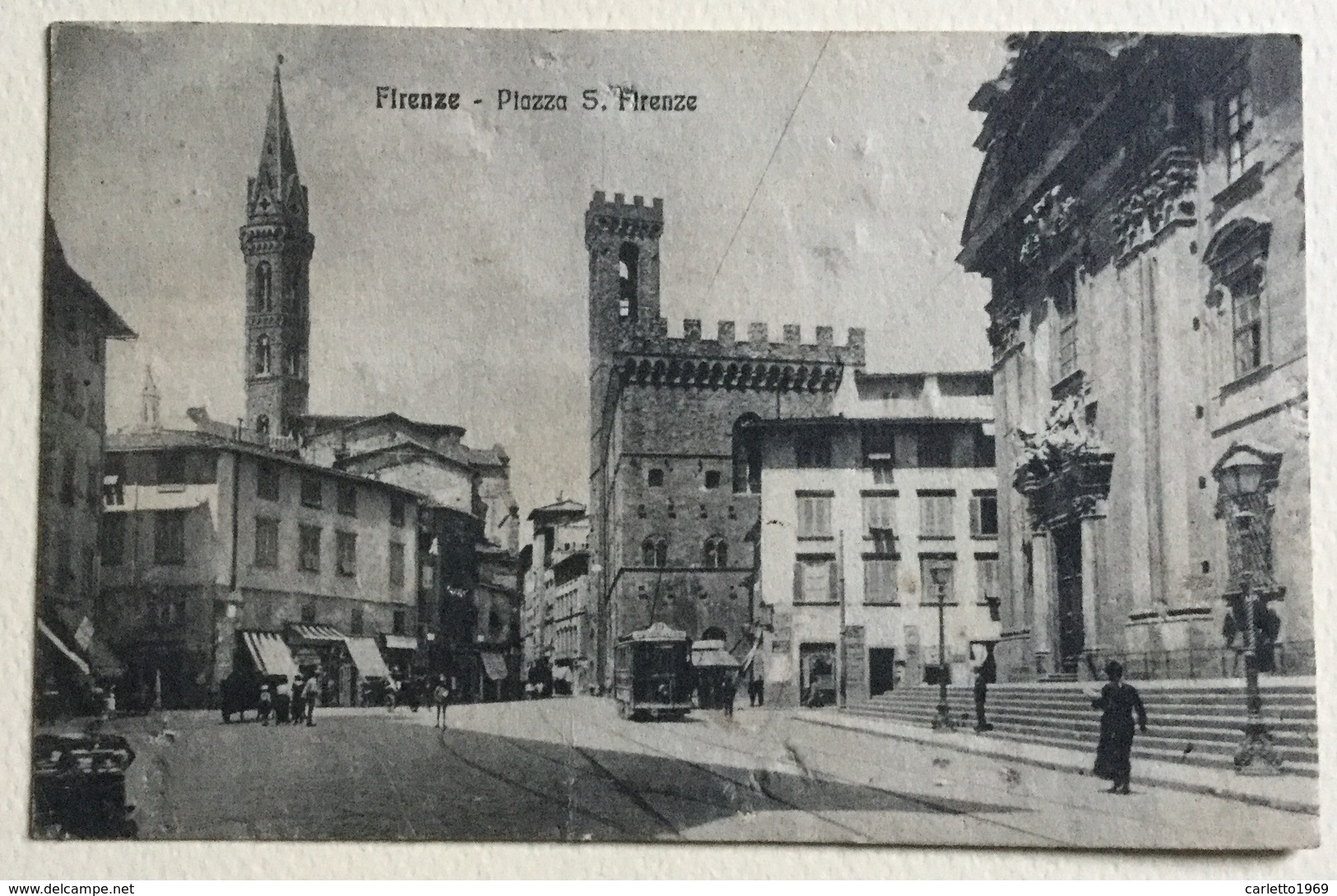 FIRENZE PIAZZA S. FIRENZE 1922 VIAGGIATA FP - Firenze