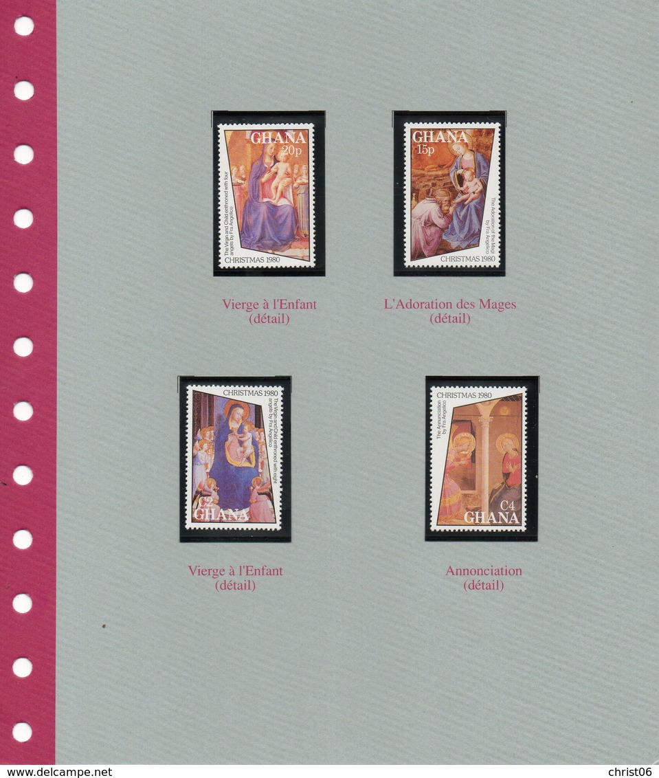 Fra Angelico 4 Timbres Ghana - Other & Unclassified