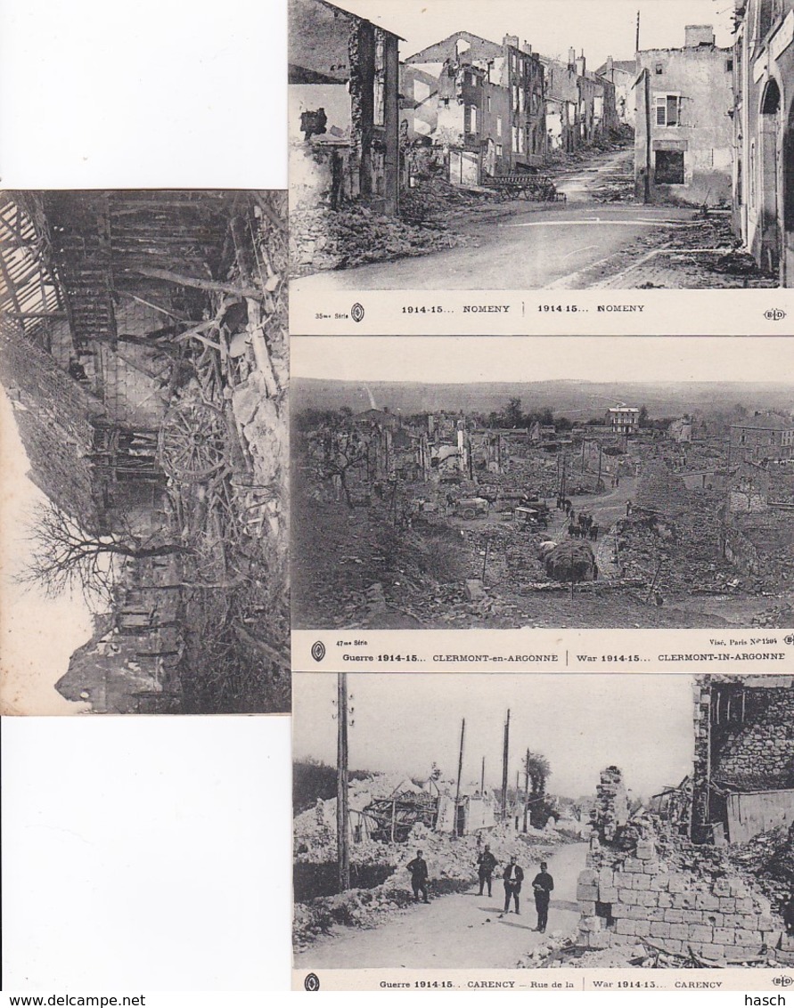 2402      24           Guerre 1914-15, Carency Rue De La Kommandature-Clermont En Argonne- Nomeny-Dans - Oorlog 1914-18