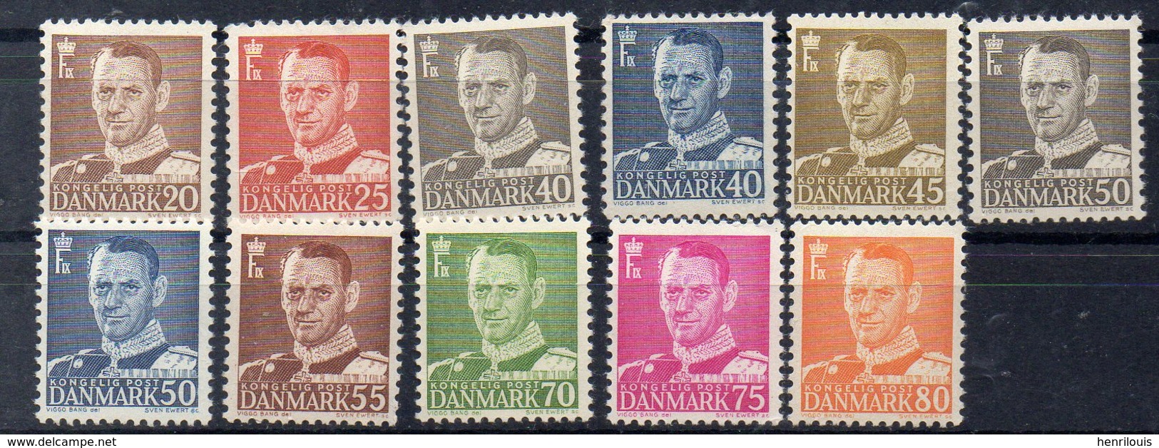 DANEMARK   Timbres Neufs  ** De 1948-1953  ( Ref 1032B ) - Neufs