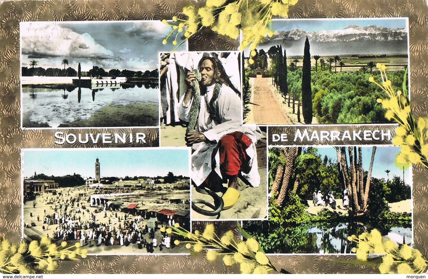 30793. Postal MARRAKECH (Marruecos) 1960. Flamme Festival Flocklorique - Morocco (1956-...)