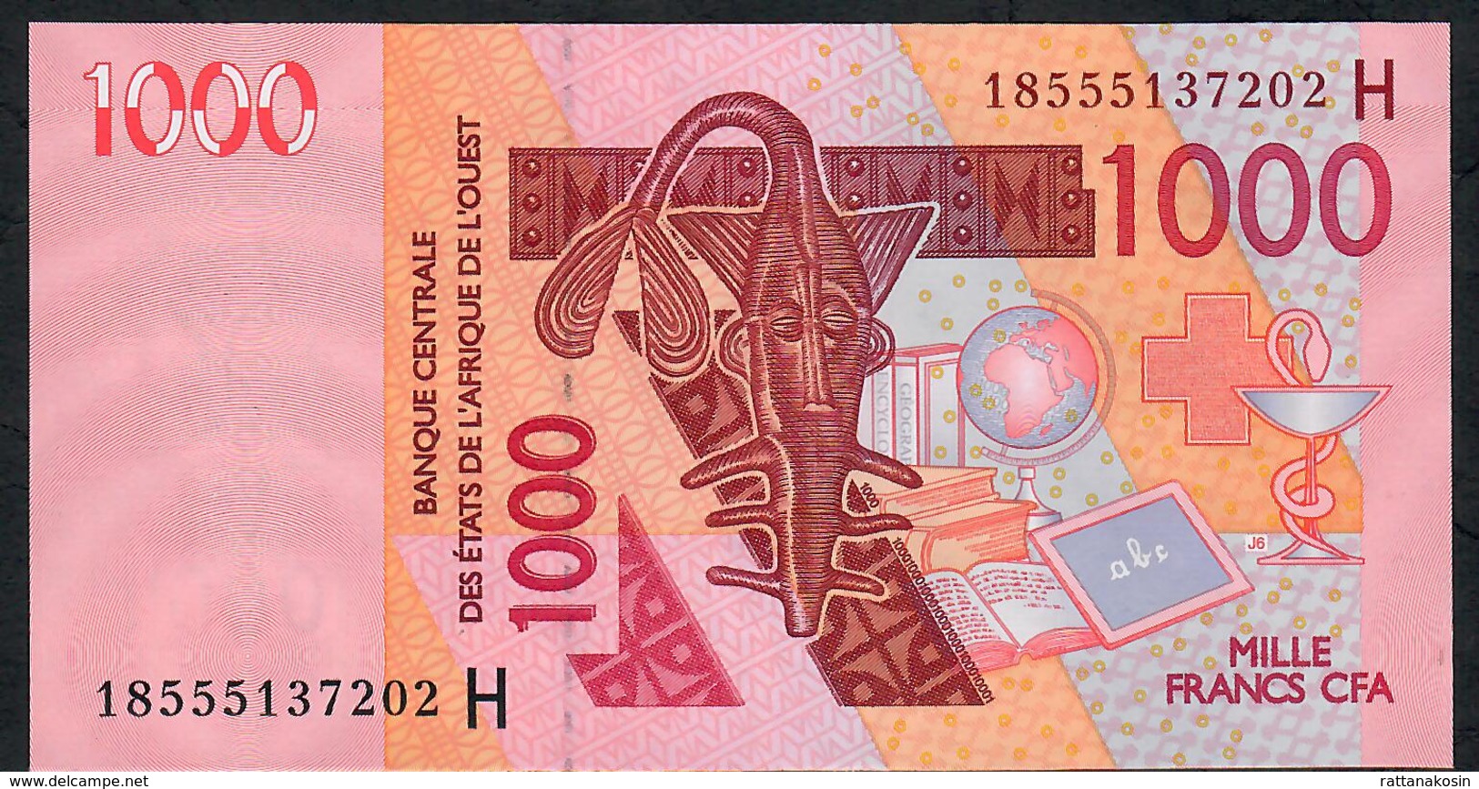 W.A.S. NIGER P615Hr 1000 FRANCS 2018  UNC. - Niger