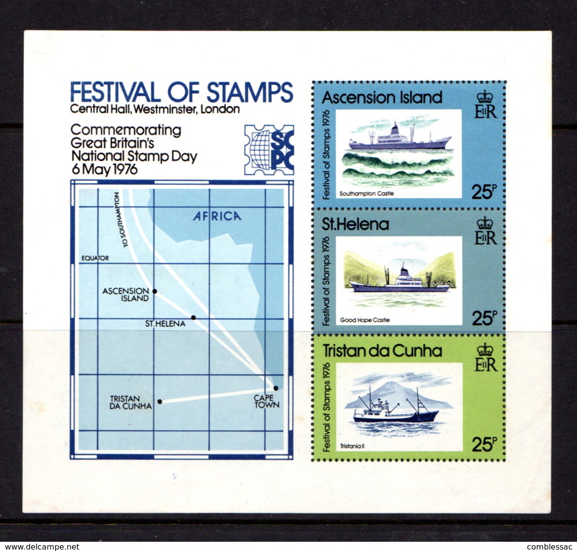 ASCENSION  ISLANDS    1976    Festival  Of  Stamps   Sheetlet    MNH - Ascension