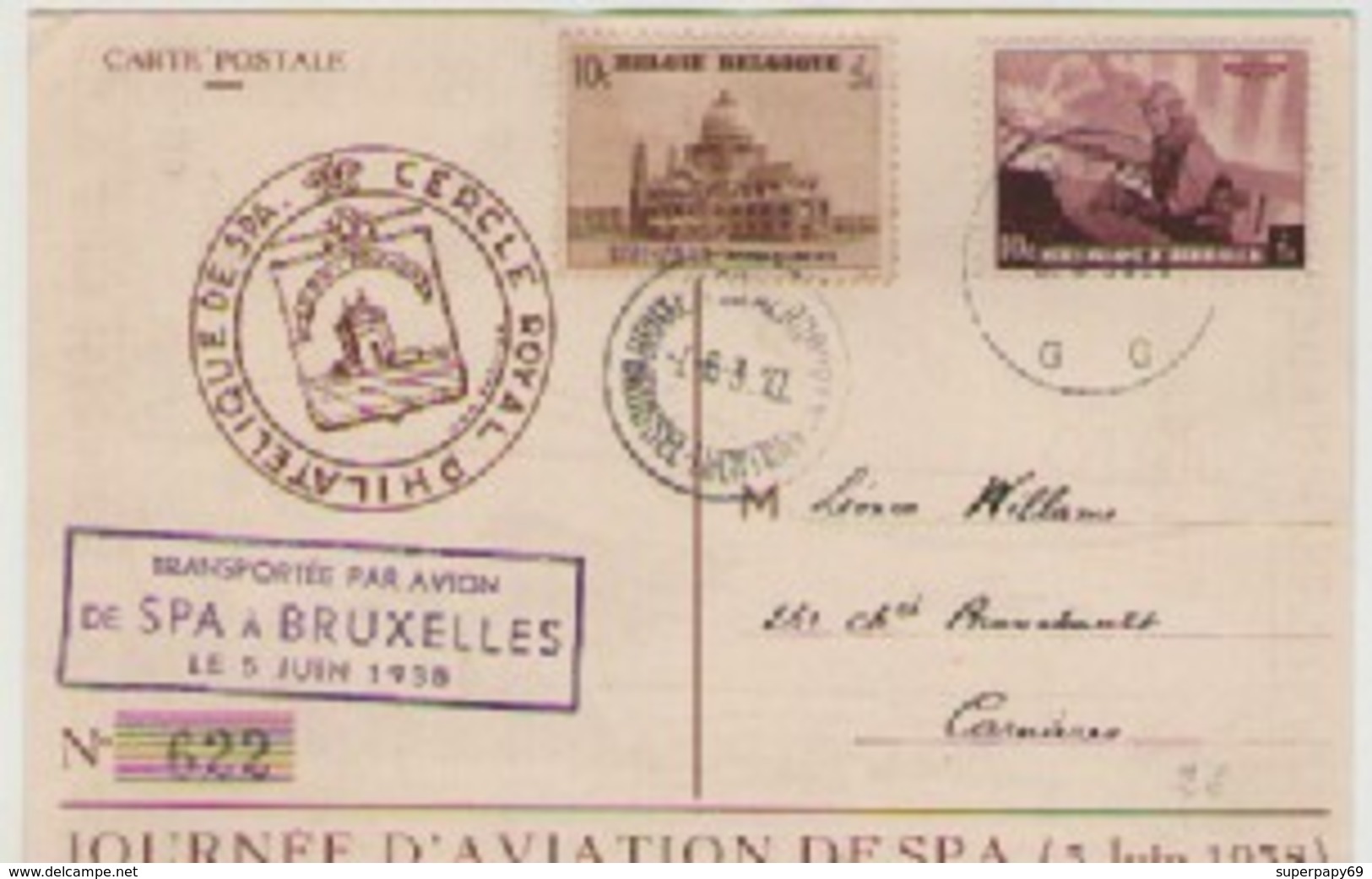 JOURNEE   D'AVION  DE  SPA  5  JUIN  1938 - Collections