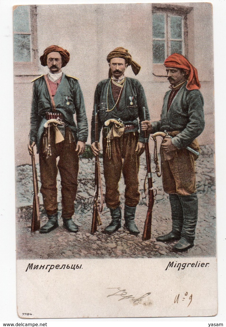 Caucasian Types. Mingrelian Soldiers. - Géorgie