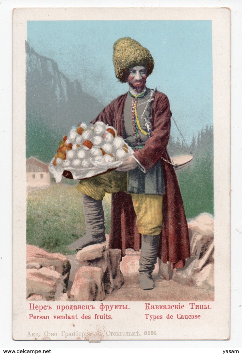 Russia. Caucasus. Caucasian Types.  Persian, The Fruit Seller. - Géorgie