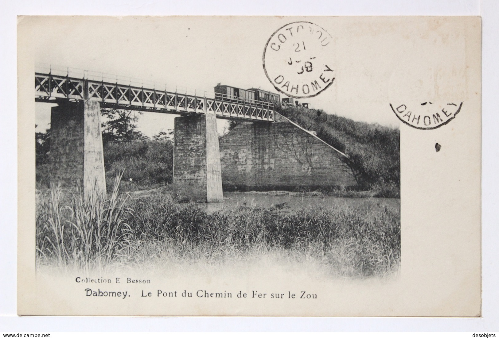 Dahomey. Le Pont Du Chemin De Fer Sur Le Zou. - Dahome
