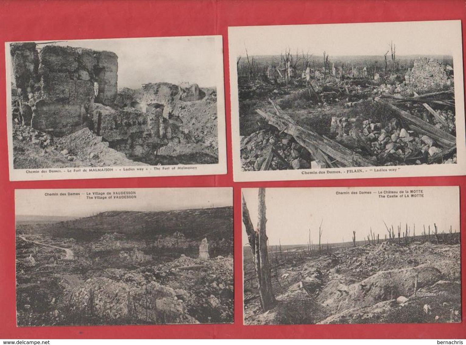 Lot De 11 Cp Du Chemin Des Dames 02 - 1914-18