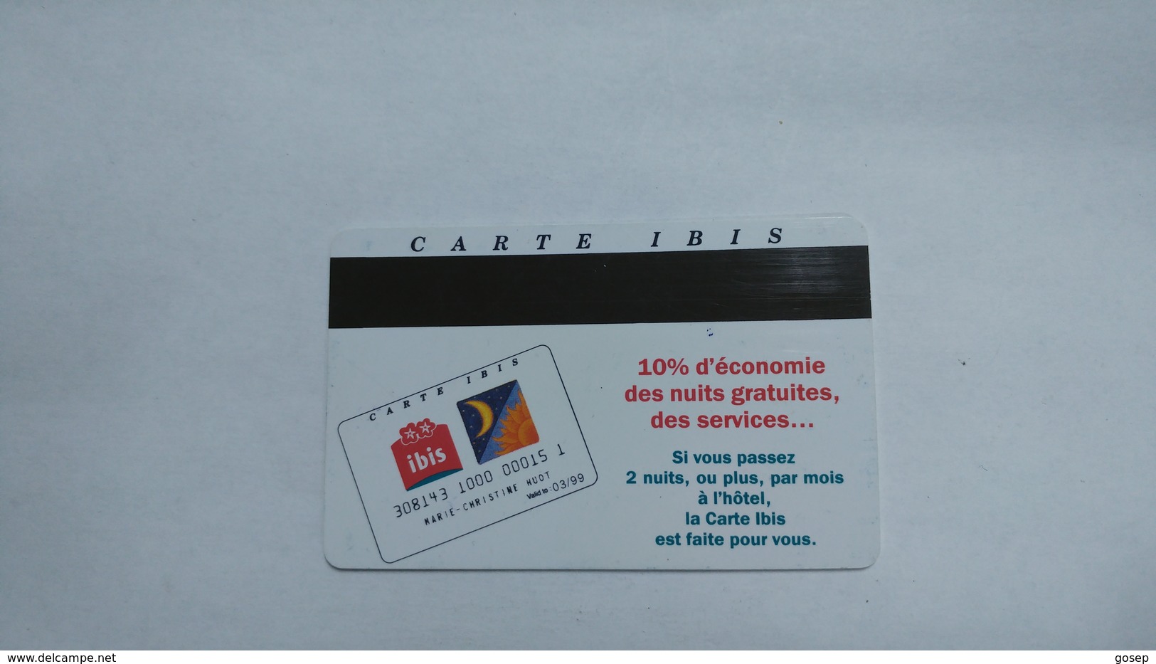 Hotey Key-(535)-ibis-hotal-(looking Out Side)-used+1card Prepiad Free - Cartes D'hotel