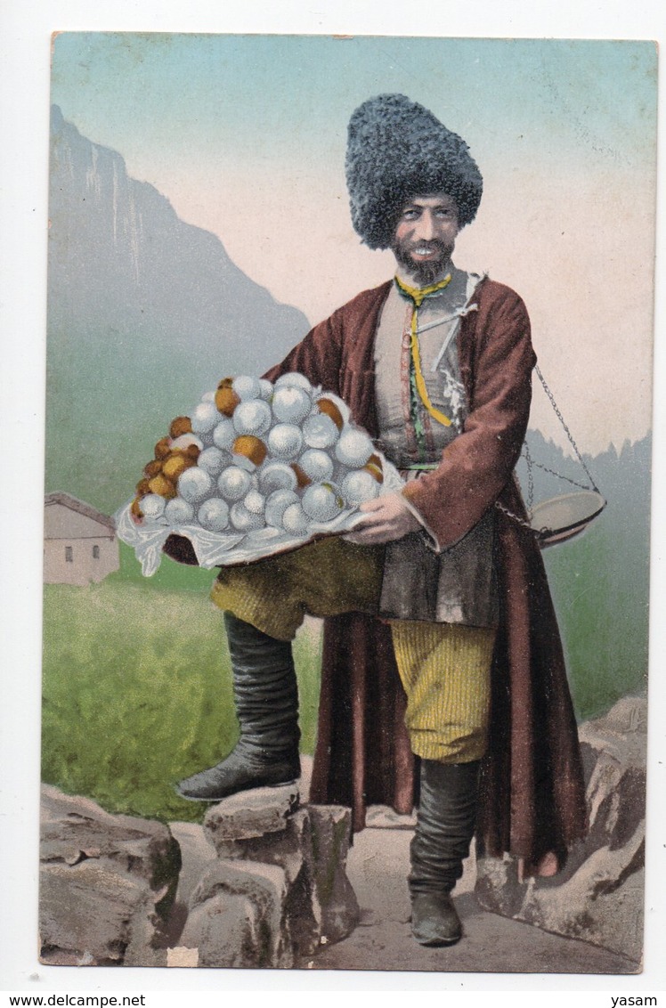 Russia. Caucasus. Georgia.  People. National Caucasian Types. Persian, The Fruit Seller. - Géorgie