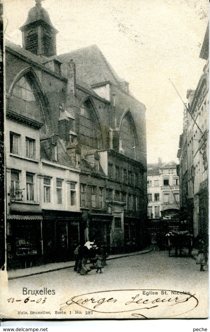 N°70022 -cpa Bruxelles -église St Nicolas- - Monuments, édifices