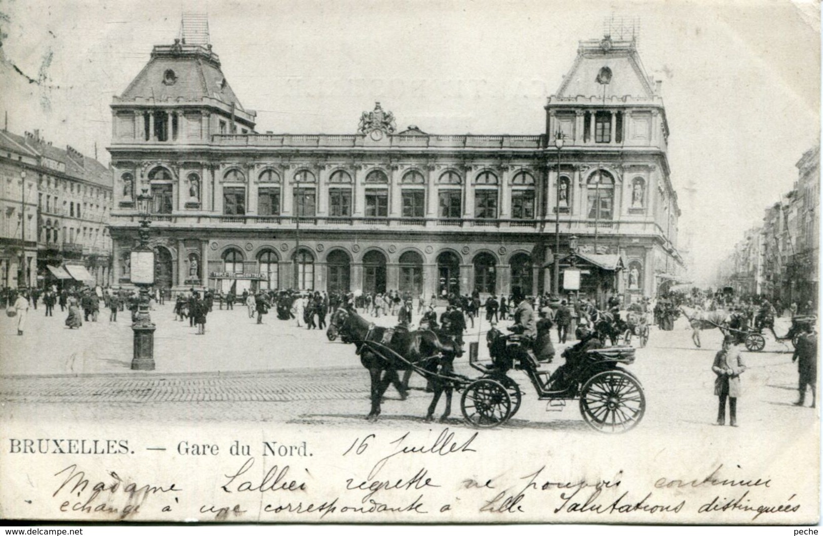 N°70025 -cpa Bruxelles -gare Du Nord- - Chemins De Fer, Gares