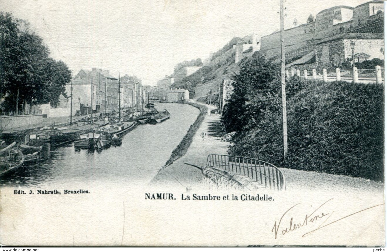 N°70030 -cpa Namur -la Sambre Et La Citadelle- - Namur