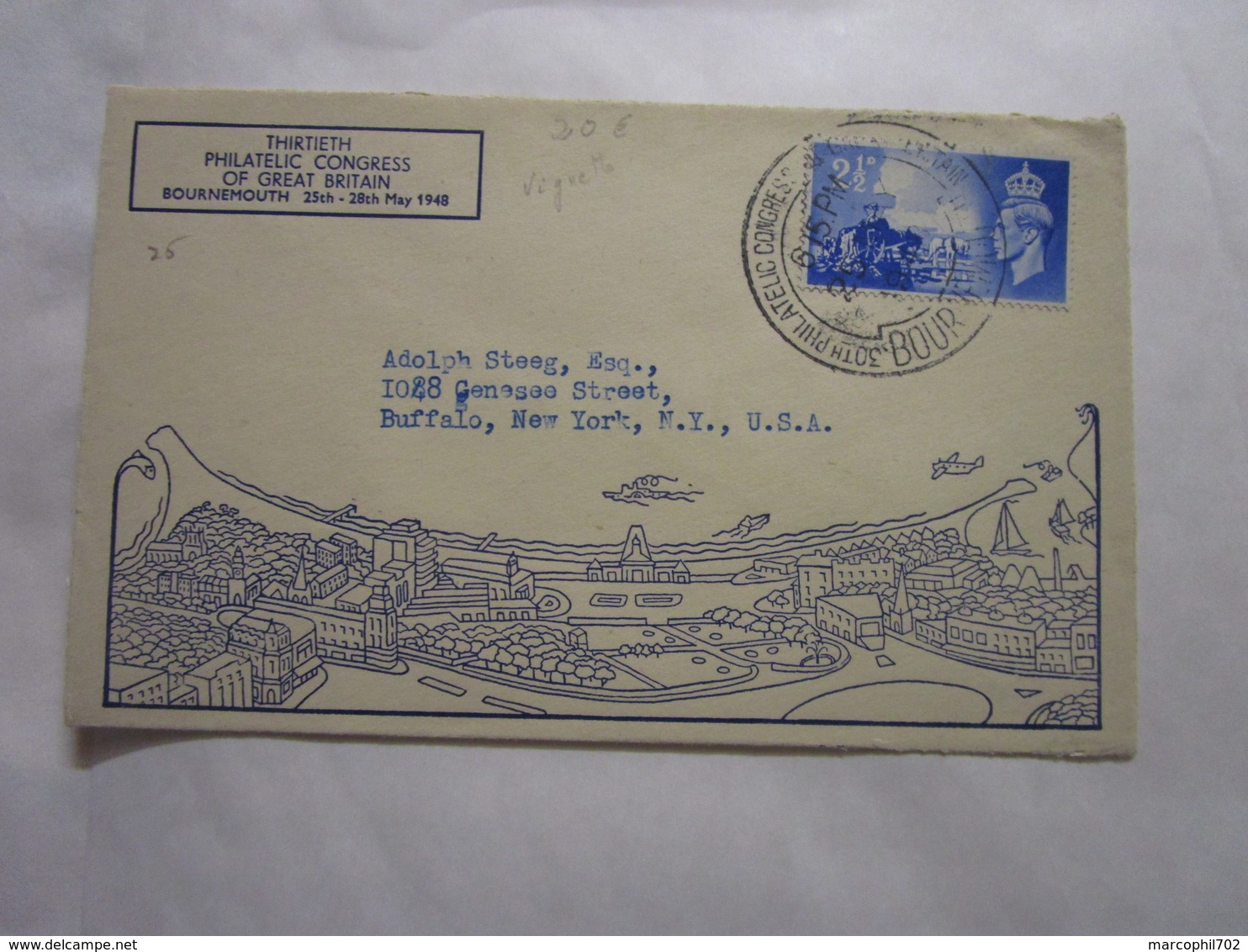 Lettres D'angleterre  English Cover (letter) 1950 - Postmark Collection