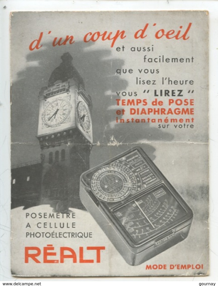 Mode D'emploi : Posémètre A Cellule Photoélectrique REALT (5 Scan) - Matériel & Accessoires