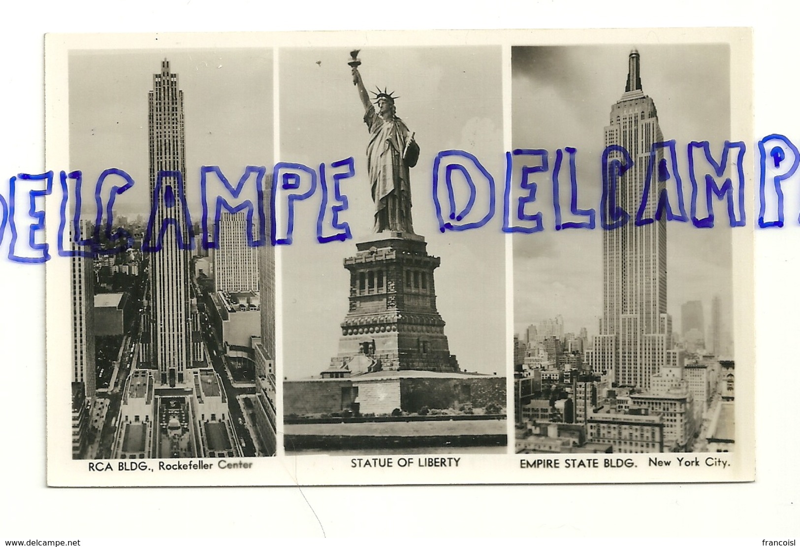 Etats-Unis. New York. RCA Building, Rockfeller Center. Statue Of Liberty Empire State Building. A. Mainzer Vers 1960 - Autres & Non Classés