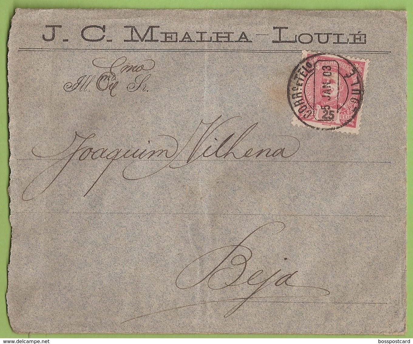 Loulé - Carta Da Casa .J. C. Mealha - Cover - Letter - Philately - Filatelia. Beja. Faro. - Portugal