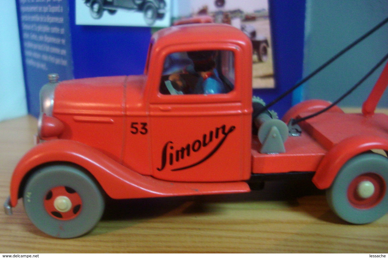 Voiture LA DEPANNEUSE SIMOUN CHEVROLET PICK UP De 1936, 1/43 De Tintin Au Pays De L'Or Noir, TINTIN - Kuifje